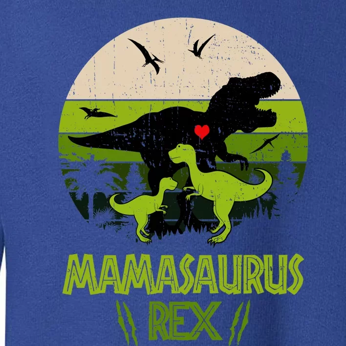 Mamasaurus T Rex Dinosaur Toddler Sweatshirt