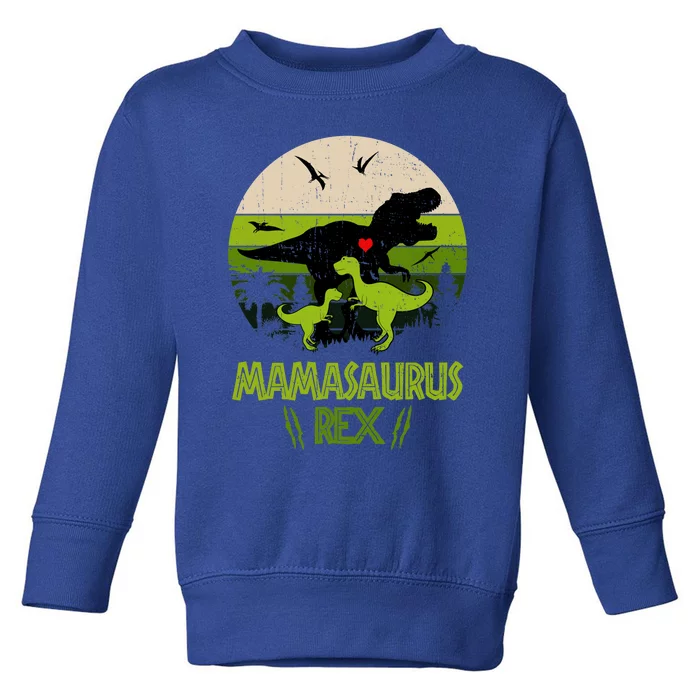 Mamasaurus T Rex Dinosaur Toddler Sweatshirt