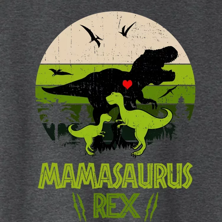 Mamasaurus T Rex Dinosaur Women's Crop Top Tee