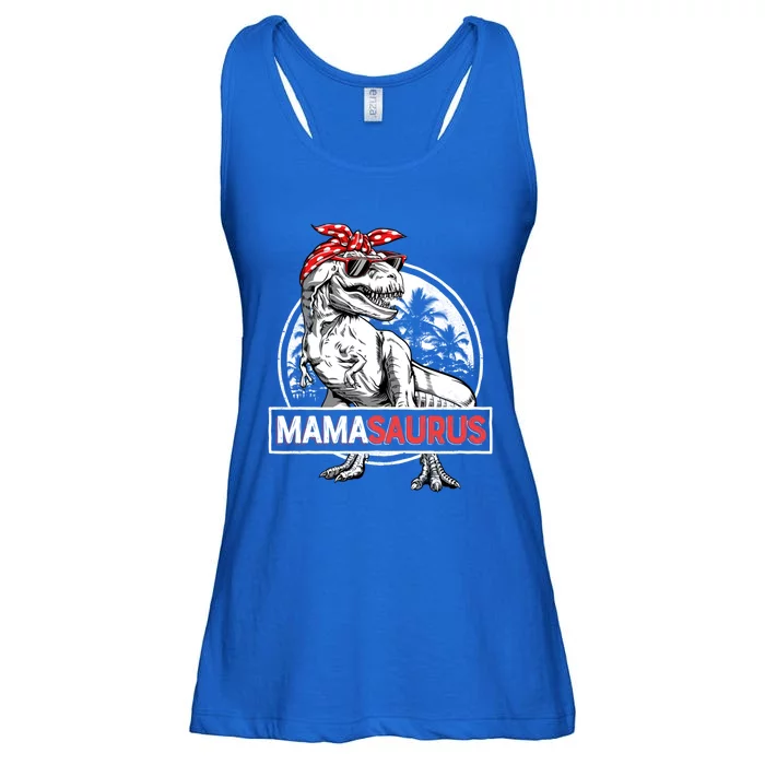 Mamasaurus T Rex Dinosaur Funny Mama Saurus Mother's Family Cool Gift Ladies Essential Flowy Tank