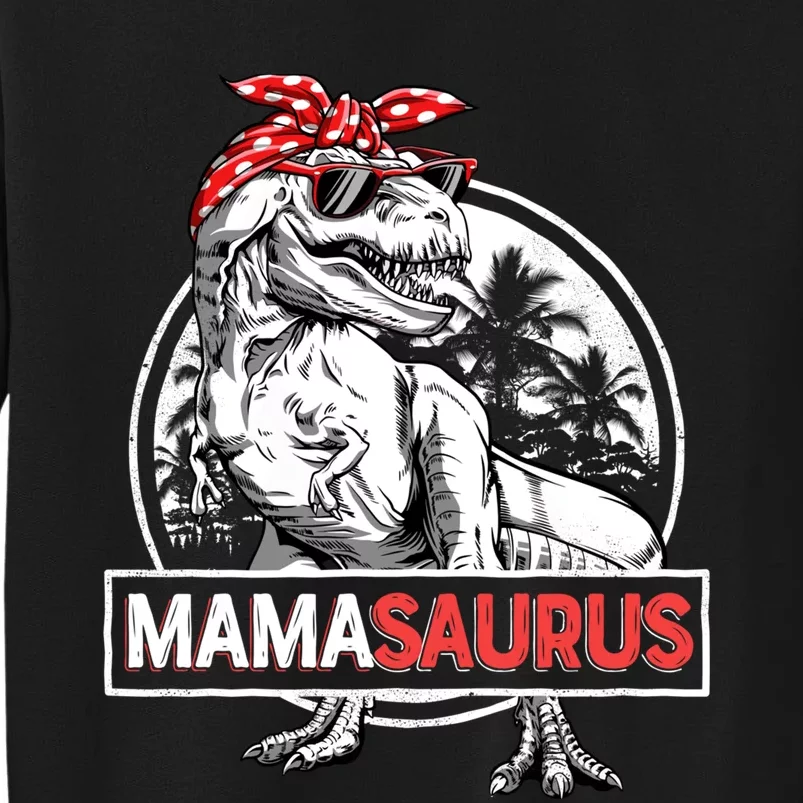 Mamasaurus T Rex Dinosaur Funny Mama Saurus Mothers Family Tall Sweatshirt