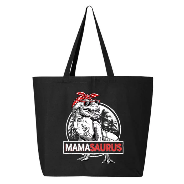 Mamasaurus T Rex Dinosaur Funny Mama Saurus Mothers Family 25L Jumbo Tote