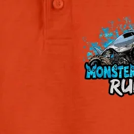 Monster Trucks Rule Dry Zone Grid Performance Polo