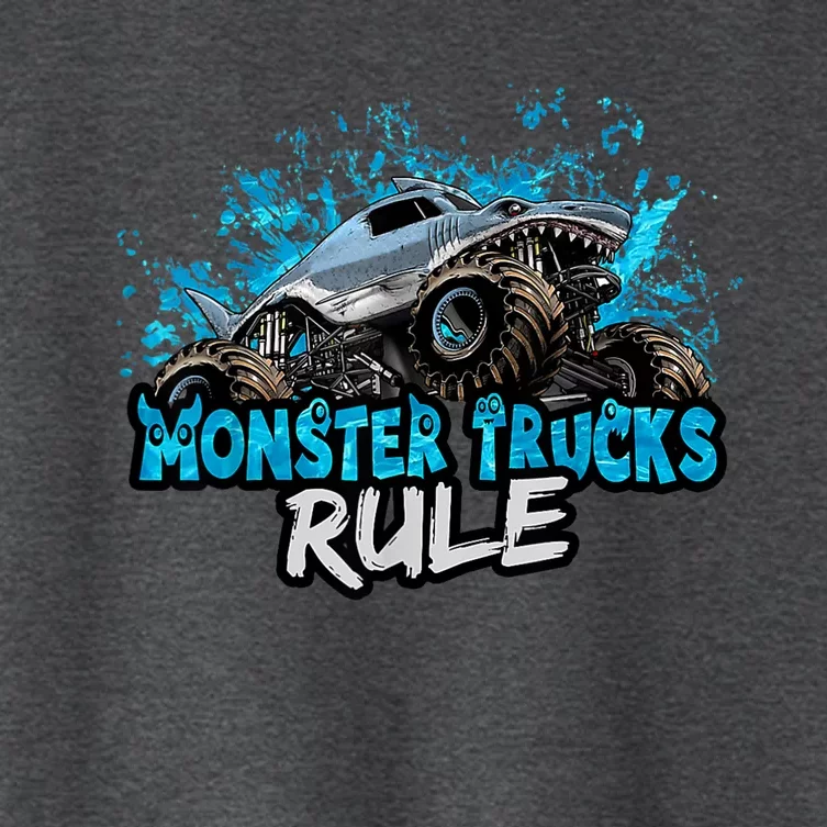 Monster Trucks Rule Women's Crop Top Tee