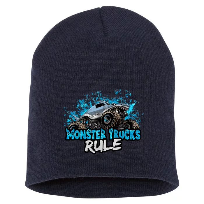 Monster Trucks Rule Short Acrylic Beanie