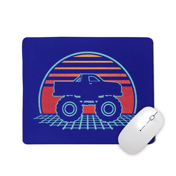 Monster Truck Retro Vintage 80s Style Gift Mousepad