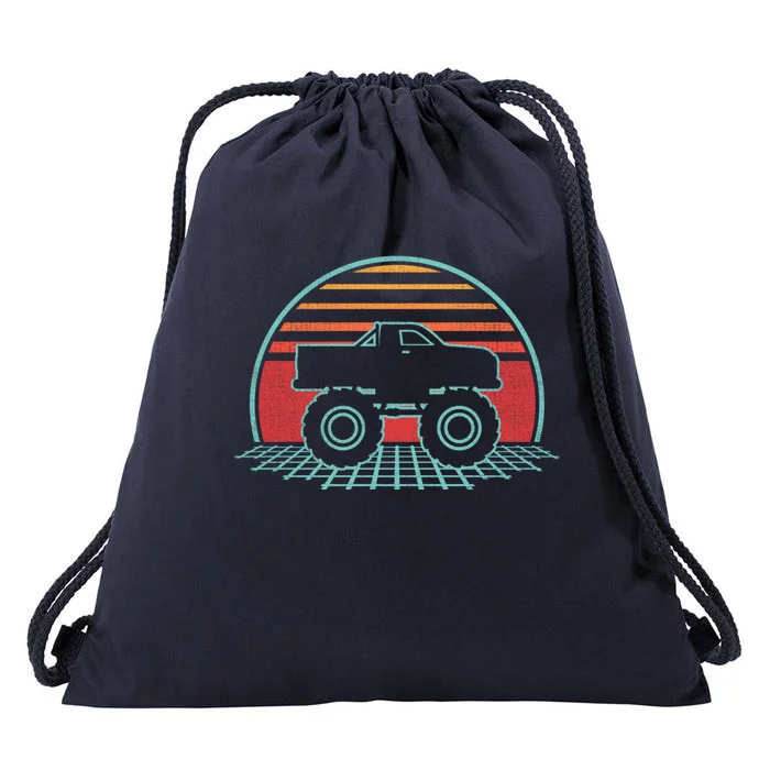 Monster Truck Retro Vintage 80s Style Gift Drawstring Bag