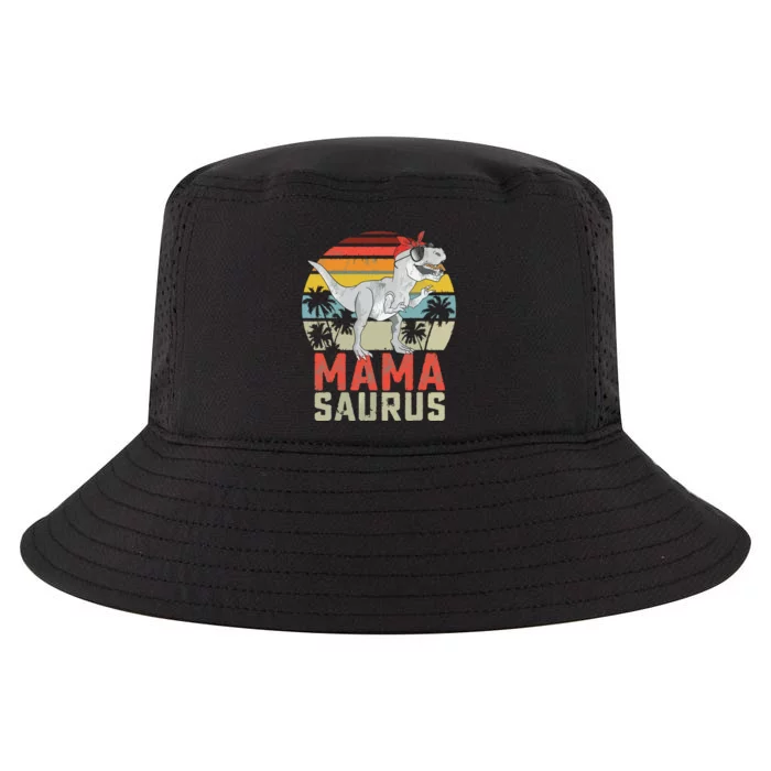 Mamasaurus T Rex Dinosaur Mama Saurus Family Matching Cool Comfort Performance Bucket Hat