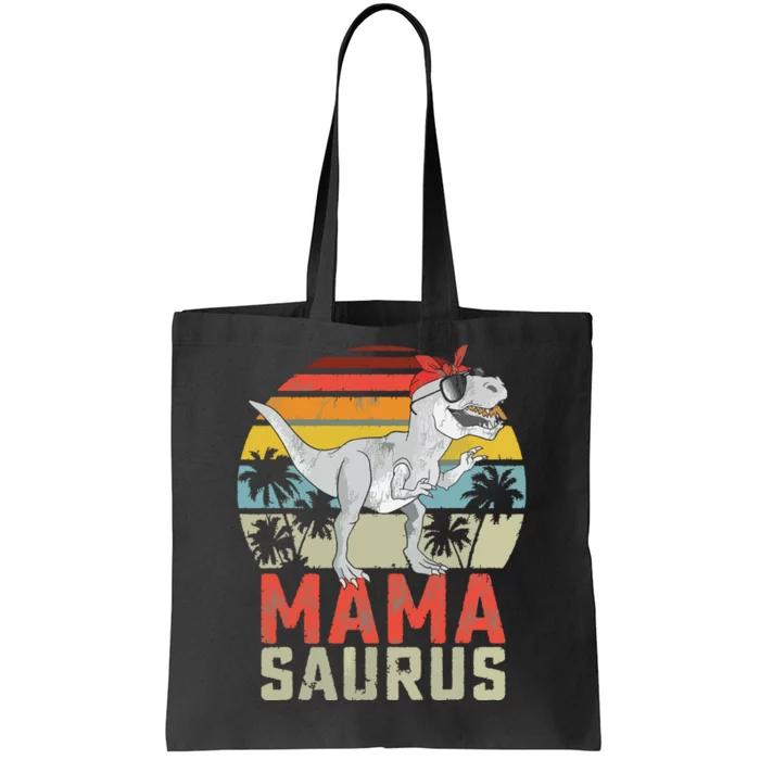 Mamasaurus T Rex Dinosaur Mama Saurus Family Matching Tote Bag