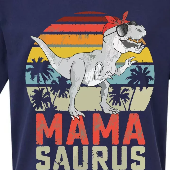 Mamasaurus T Rex Dinosaur Mama Saurus Family Matching Sueded Cloud Jersey T-Shirt