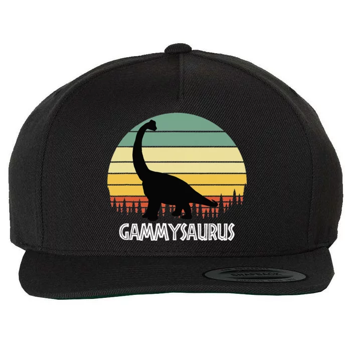 Mamasaurus T Rex Dinosaur Mama Saurus Family Matching Wool Snapback Cap