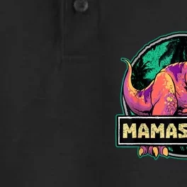 Mamasaurus T Rex Mama Saurus Dinosaur Womens Dry Zone Grid Performance Polo