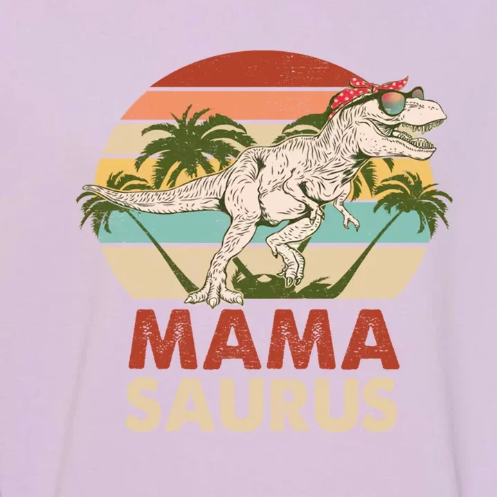 Mamasaurus T Rex Dinosaur Family Matching Mothers Day Mom Gift Garment-Dyed Sweatshirt