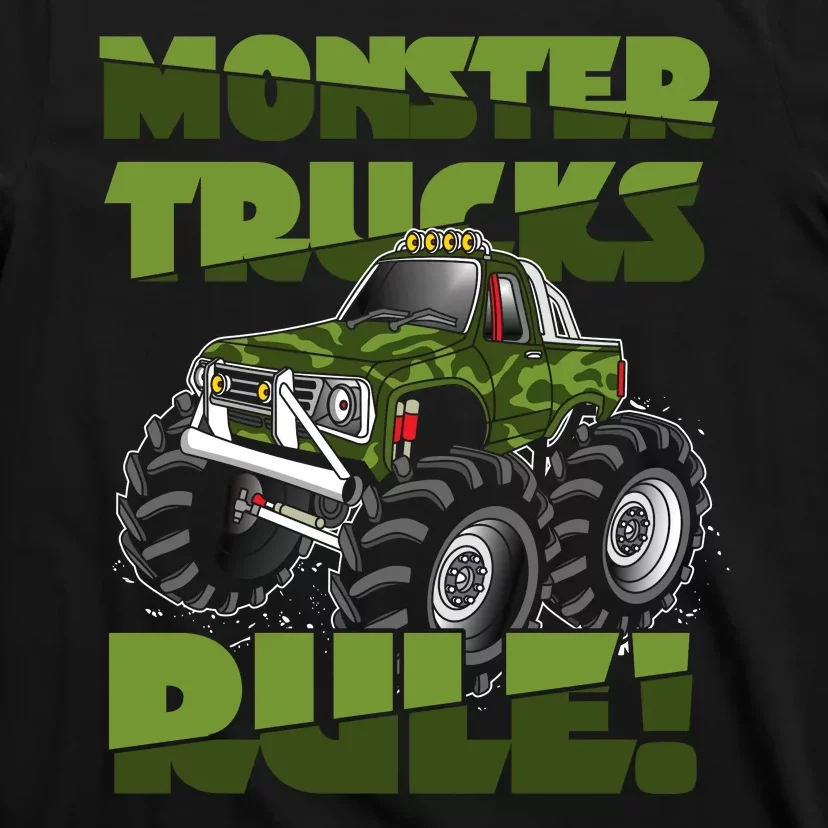 Monster Trucks Rule Jam Birthday Boy Monster Truck Gifts T-Shirt