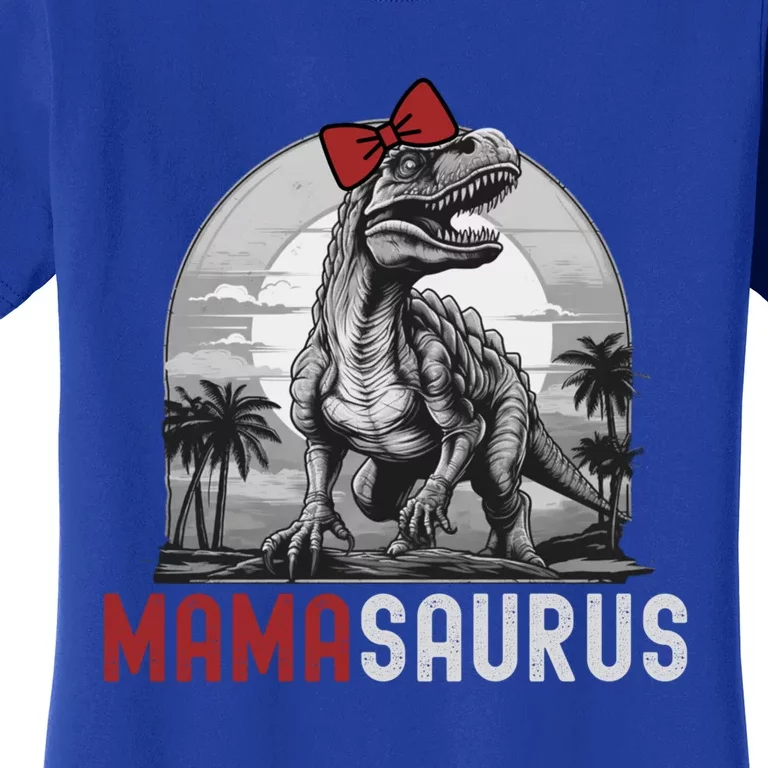 Mamasaurus T Rex Dinosaur Funny Mama Saurus Family Matching Gift Women's T-Shirt