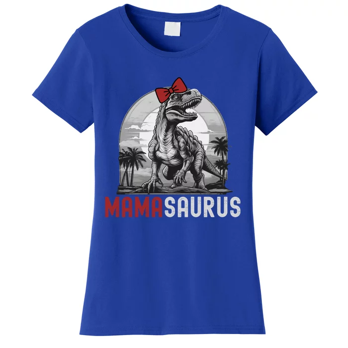 Mamasaurus T Rex Dinosaur Funny Mama Saurus Family Matching Gift Women's T-Shirt