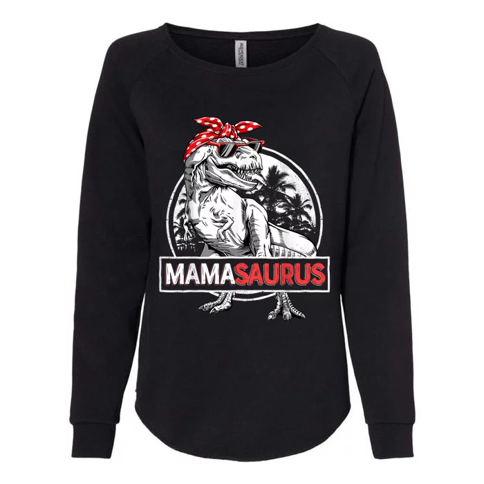 Mamasaurus T Rex Dinosaur Funny Mama Saurus Mother's Family Womens California Wash Sweatshirt