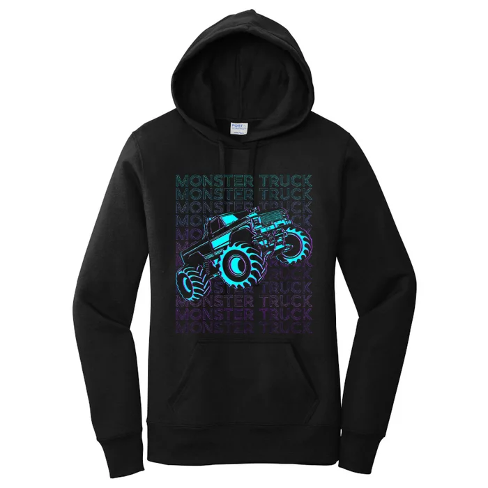 M.O.N.S.T.E.R Truck Retro Women's Pullover Hoodie