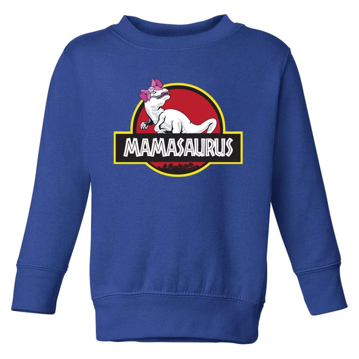 Mamasaurus T Rex Dinosaur Funny Mama Saurus Gift Toddler Sweatshirt