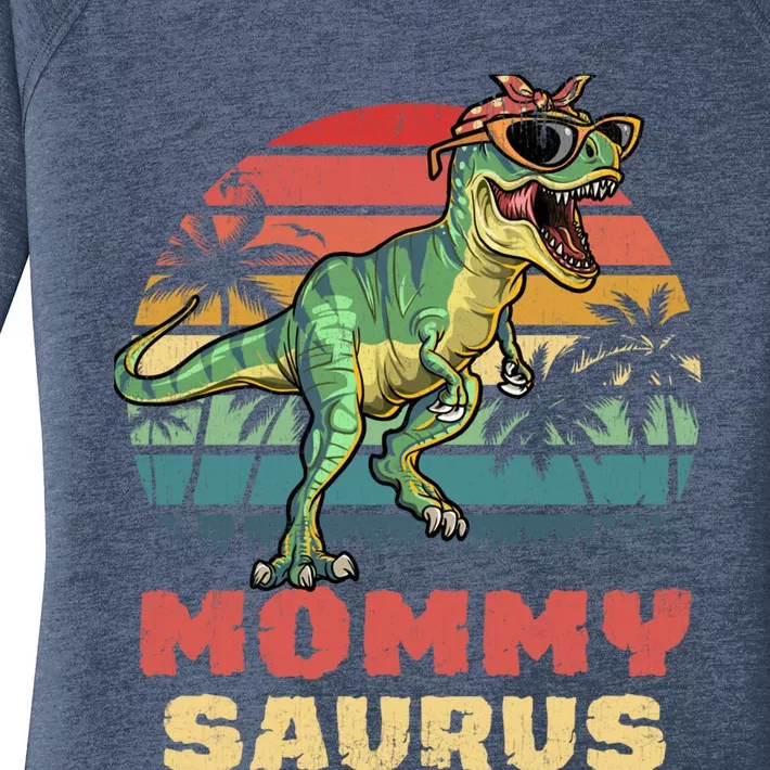 Mommysaurus T Rex Dinosaur Mamasaurus Wo Mommy Saurus Women's Perfect Tri Tunic Long Sleeve Shirt