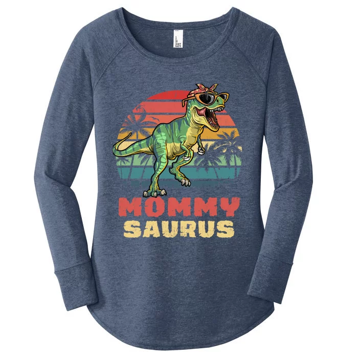 Mommysaurus T Rex Dinosaur Mamasaurus Wo Mommy Saurus Women's Perfect Tri Tunic Long Sleeve Shirt