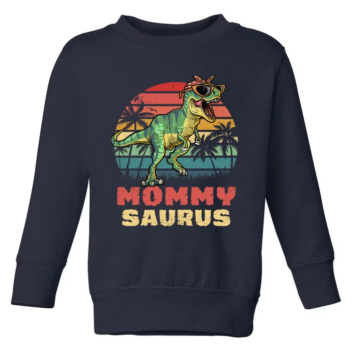 Mommysaurus T Rex Dinosaur Mamasaurus Wo Mommy Saurus Toddler Sweatshirt