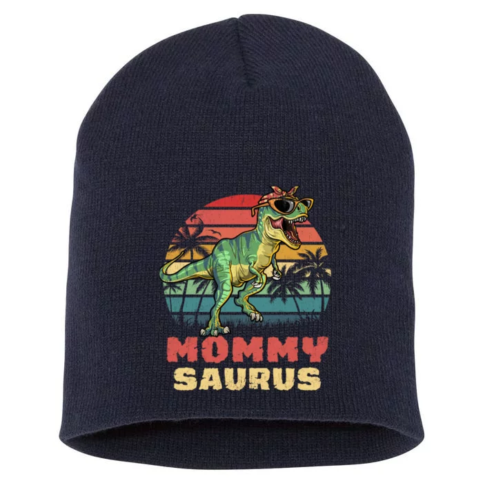 Mommysaurus T Rex Dinosaur Mamasaurus Wo Mommy Saurus Short Acrylic Beanie