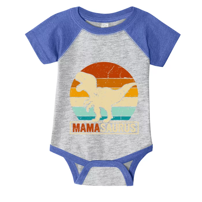 Mamasaurus T Rex Dinosaur Mama Saurus Family Matching Gift Infant Baby Jersey Bodysuit