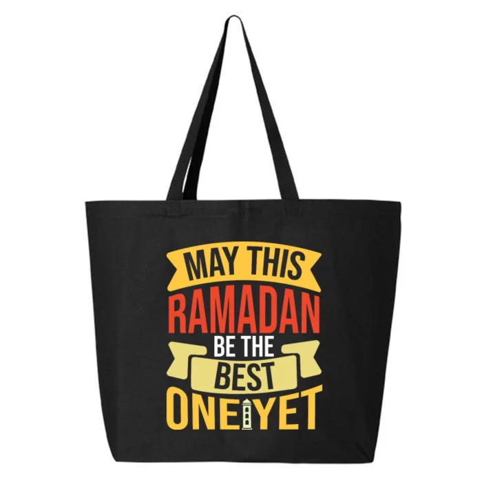 May This Ramadan Be The Best One Yet Ramadan Gift Ramadan Kareem 25L Jumbo Tote