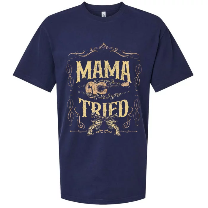 Mama Tried Renegade Outlaw Music Lovers Country Sueded Cloud Jersey T-Shirt