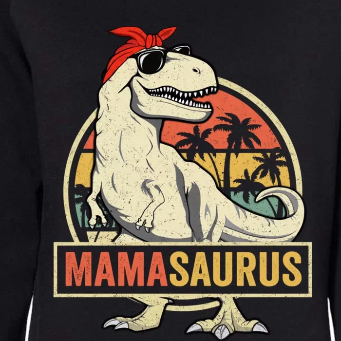 Mamasaurus T Rex Dinosaur Mama Saurus Family Matching Gift Womens California Wash Sweatshirt