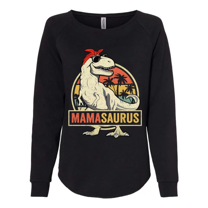 Mamasaurus T Rex Dinosaur Mama Saurus Family Matching Gift Womens California Wash Sweatshirt