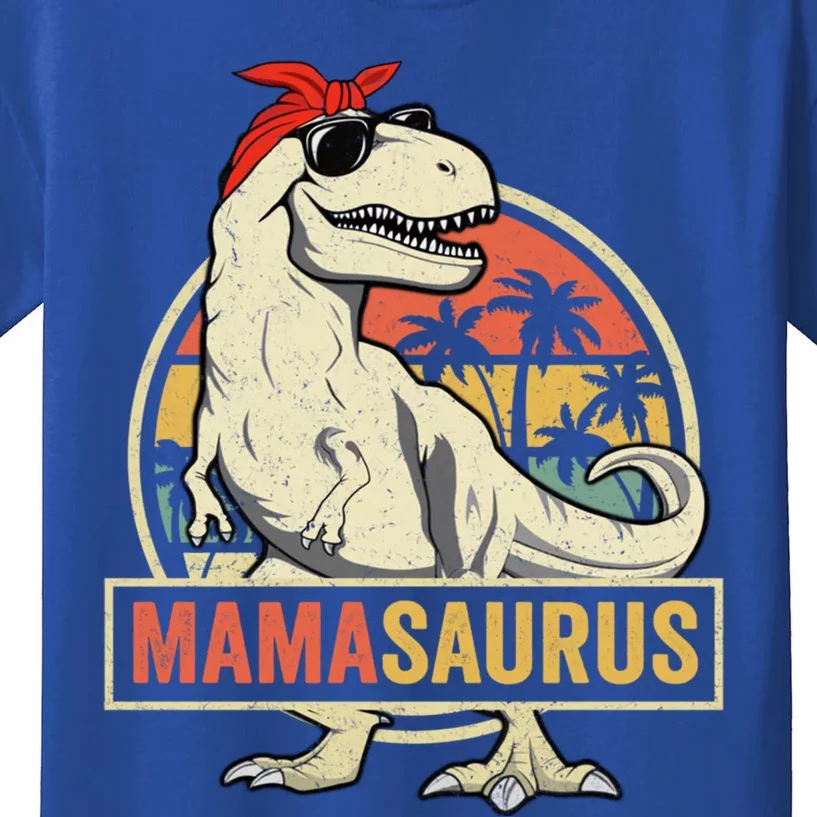 Mamasaurus T Rex Dinosaur Mama Saurus Family Matching Gift Kids T-Shirt