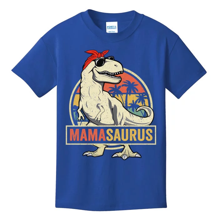 Mamasaurus T Rex Dinosaur Mama Saurus Family Matching Gift Kids T-Shirt