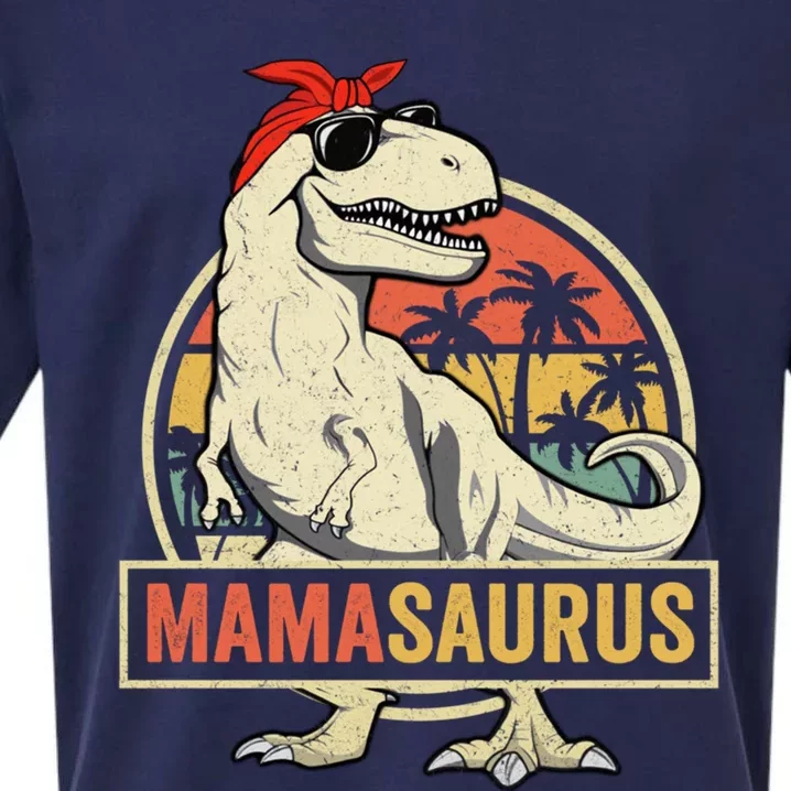 Mamasaurus T Rex Dinosaur Mama Saurus Family Matching Gift Sueded Cloud Jersey T-Shirt