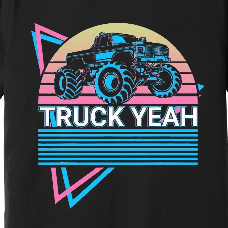 Monster Truck Retro Truck Yeah Premium T-Shirt