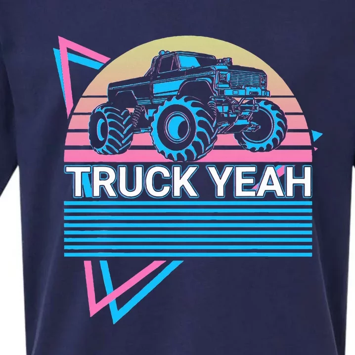 Monster Truck Retro Truck Yeah Sueded Cloud Jersey T-Shirt