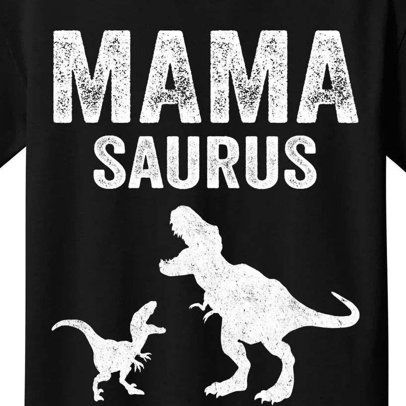 Mamasaurus T Rex Dinosaur Funny Mama Saurus Family Matching Long Sleeve Kids T-Shirt