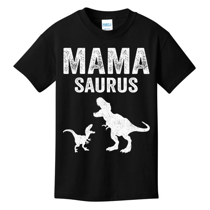 Mamasaurus T Rex Dinosaur Funny Mama Saurus Family Matching Long Sleeve Kids T-Shirt