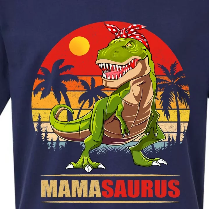 Mamasaurus T Rex Dinosaur Funny Mama Saurus Family Matching Sueded Cloud Jersey T-Shirt