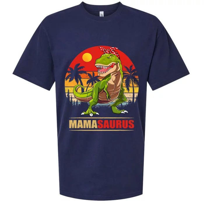 Mamasaurus T Rex Dinosaur Funny Mama Saurus Family Matching Sueded Cloud Jersey T-Shirt