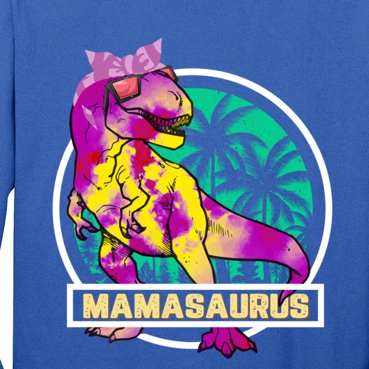 Mamasaurus T Rex Mama Saurus Dinosaur Funny Mother Great Gift Tall Long Sleeve T-Shirt