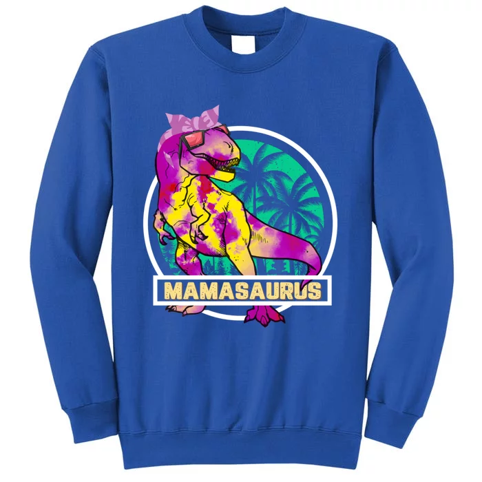 Mamasaurus T Rex Mama Saurus Dinosaur Funny Mother Great Gift Tall Sweatshirt