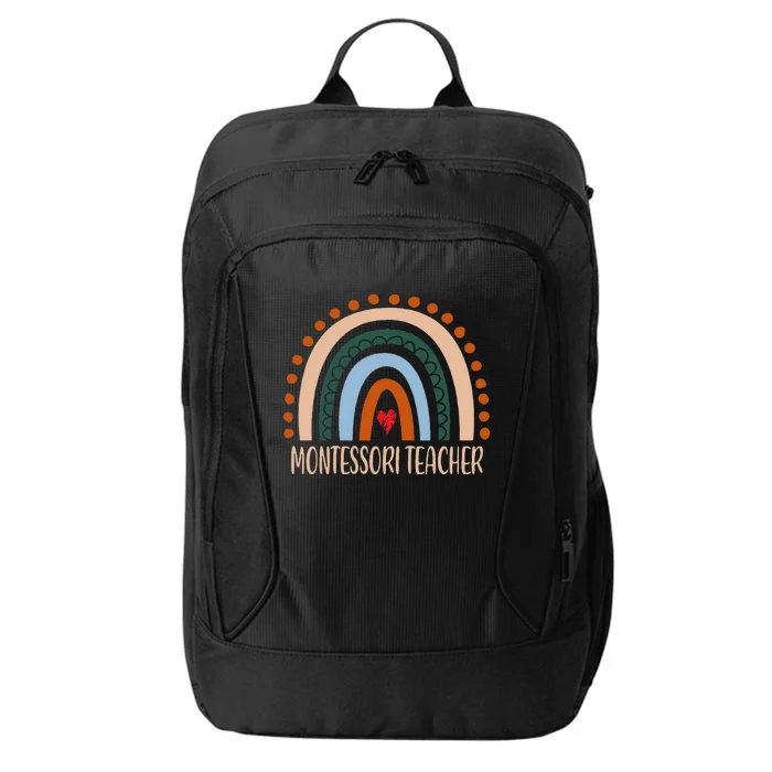 Montessori Teacher Rainbow Appreciation Day Back To School City Backpack