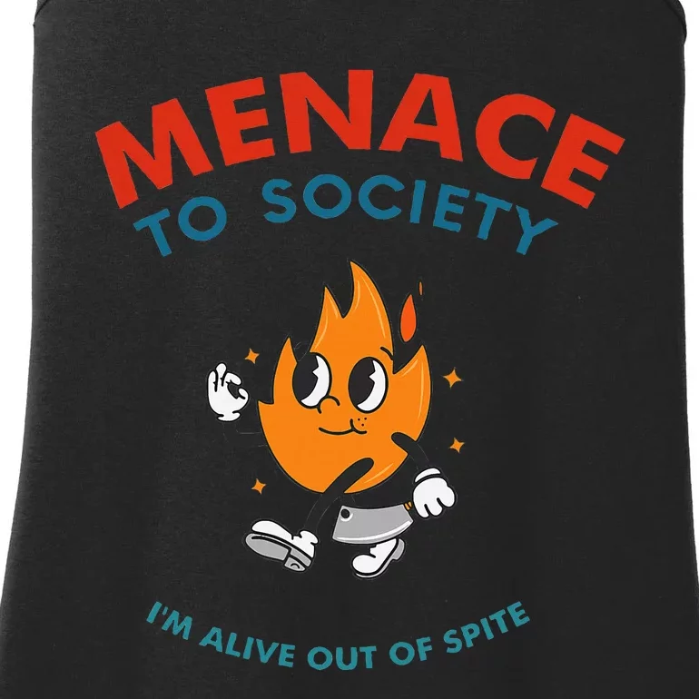 Menace To Society IM Alive Out Of Spite Apparel Ladies Essential Tank