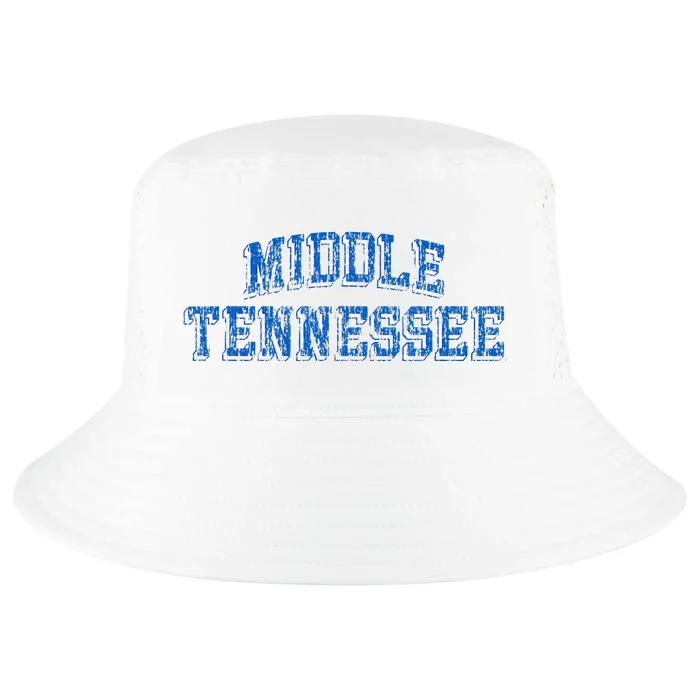 Middle Tennessee State Blue Raiders Retro Arch Logo Cool Comfort Performance Bucket Hat