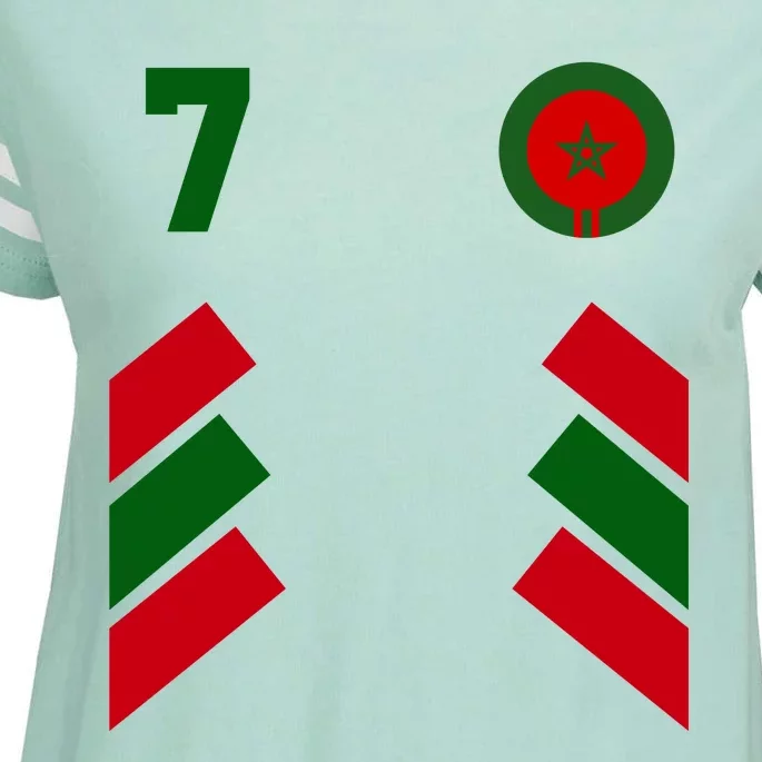 Morocco Team Sport Number 7 Enza Ladies Jersey Football T-Shirt