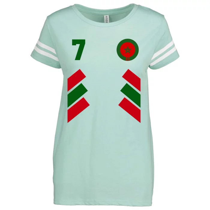 Morocco Team Sport Number 7 Enza Ladies Jersey Football T-Shirt