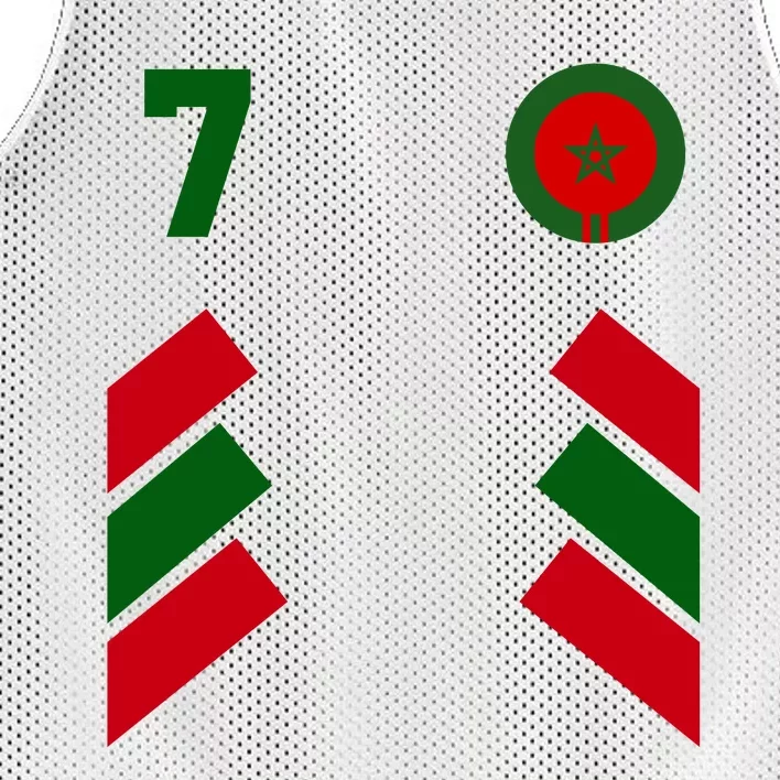 Morocco Team Sport Number 7 Mesh Reversible Basketball Jersey Tank