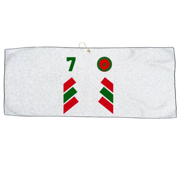 Morocco Team Sport Number 7 Large Microfiber Waffle Golf Towel